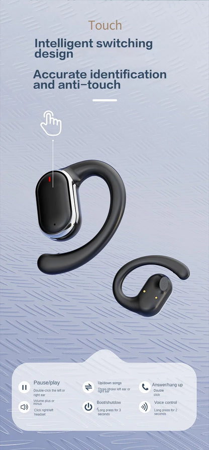 Original X91 OWS Earhook Earphones Bluetooth 5.3 Low Latency Gaming Sport Headset HiFi Stereo Noise Reduction Earbuds