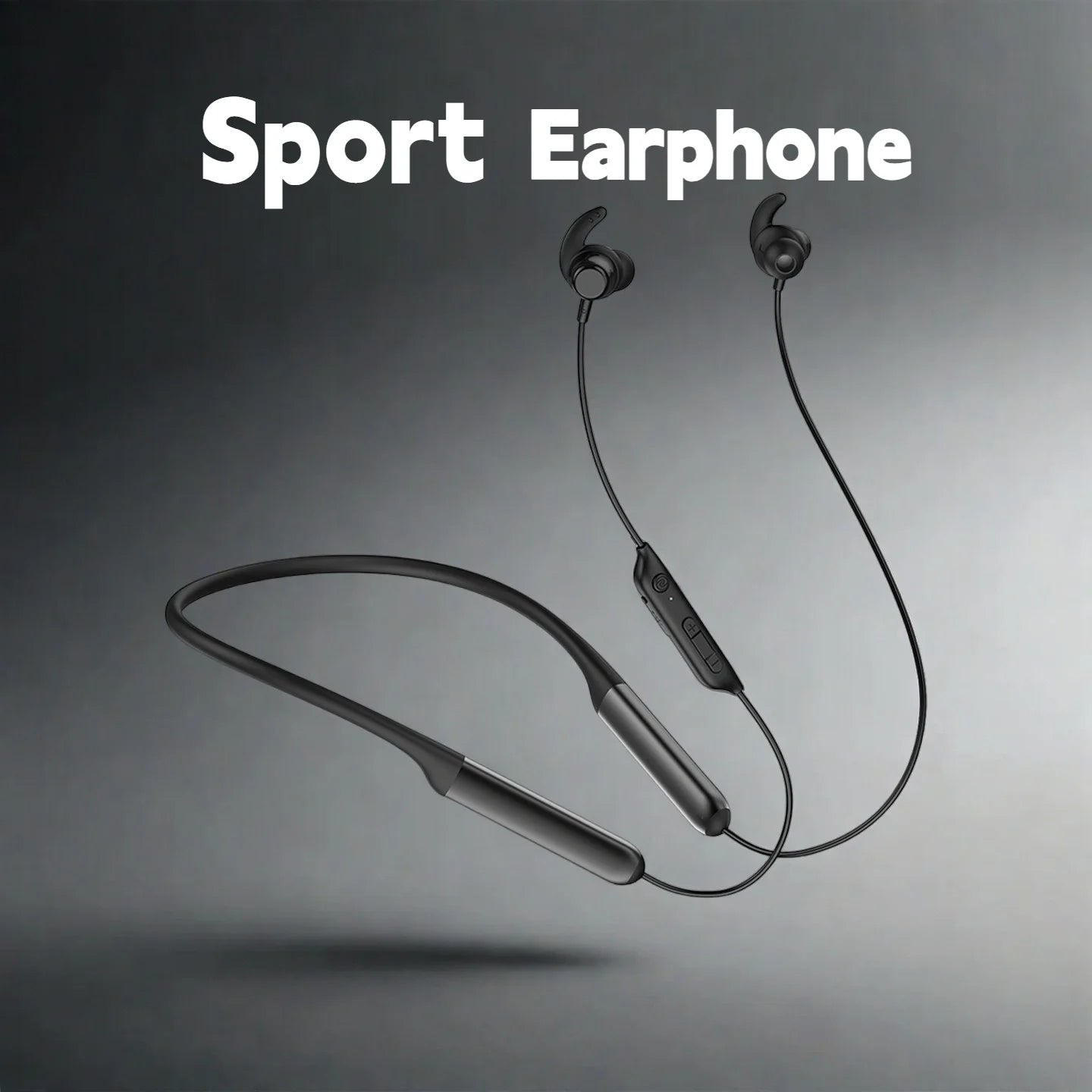 Magnetic sports wireless neckband with dual battery