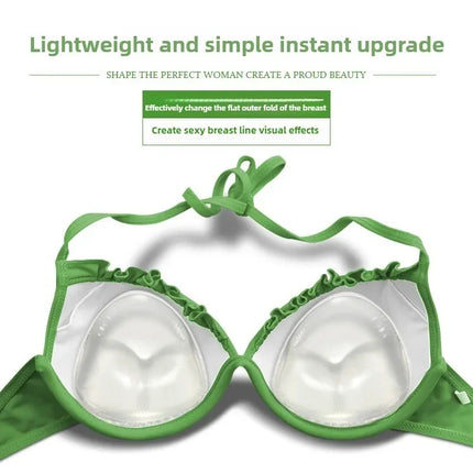 2pcs Silicone Bra Inserts Breast Pads Sticky Push-up Women Bra Cup Thicker Nipple Cover Patch Bikini Inserts for Swimsuit Gifts