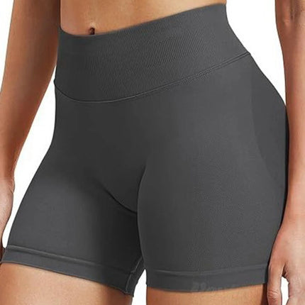 4.5'' Impact Shorts Seamless Low Ribbed Waistband Gym Shorts Scrunch Bum Yoga Shorts Booty High Stretch Running Bike Shorts