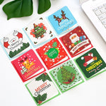 24 Pcs/lot Christmas Greeting Card Kids Mini Christmas Blessing Greeting Cards Envelope New Year Postcard Gift Card Xmas Party
