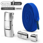 8mm No Tie Shoe Laces Press Lock Shoelaces Without Ties Elastic Laces Sneaker Kids Adult Widened Flat Shoelace for Shoes