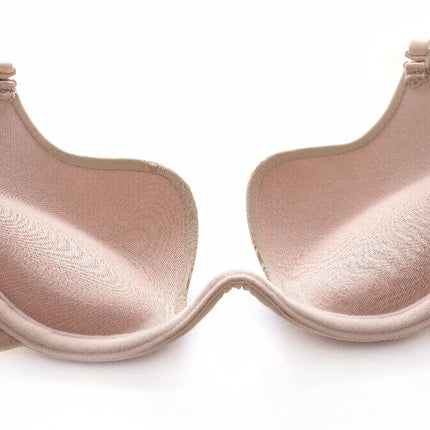 Push Up Bras Backless Women's Bra Low Cut Sexy Gather Brassiere Open Back Wedding Underwear Invisible Seamless Deep V Lingerie