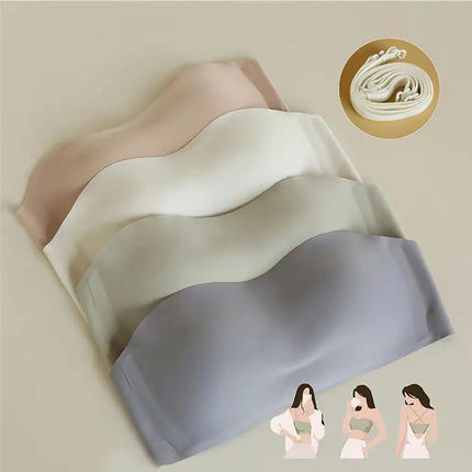 Sexy Seamless Tube Top Bra Invisible strapless Bras Women Underwear thin Non slip Push up Bralette Wireless Female Lingerie