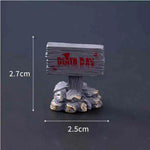 Halloween Decoration Maple Leave Ghost Desktop Ornaments Mini Skull Luminous Horror Eyeball Halloween Party Favors Home Decor