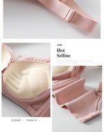 8cm Thickened Non-empty Cup Underwear Small Chest Gather Anti-sagging Hand-cup Bra Adjustable Bra Women