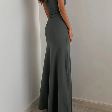 2025 Summer Women's New Fashion Simple Temperament Suspender Long Backless Slim Waisted Sexy Sweet And Spicy Casual Dresses