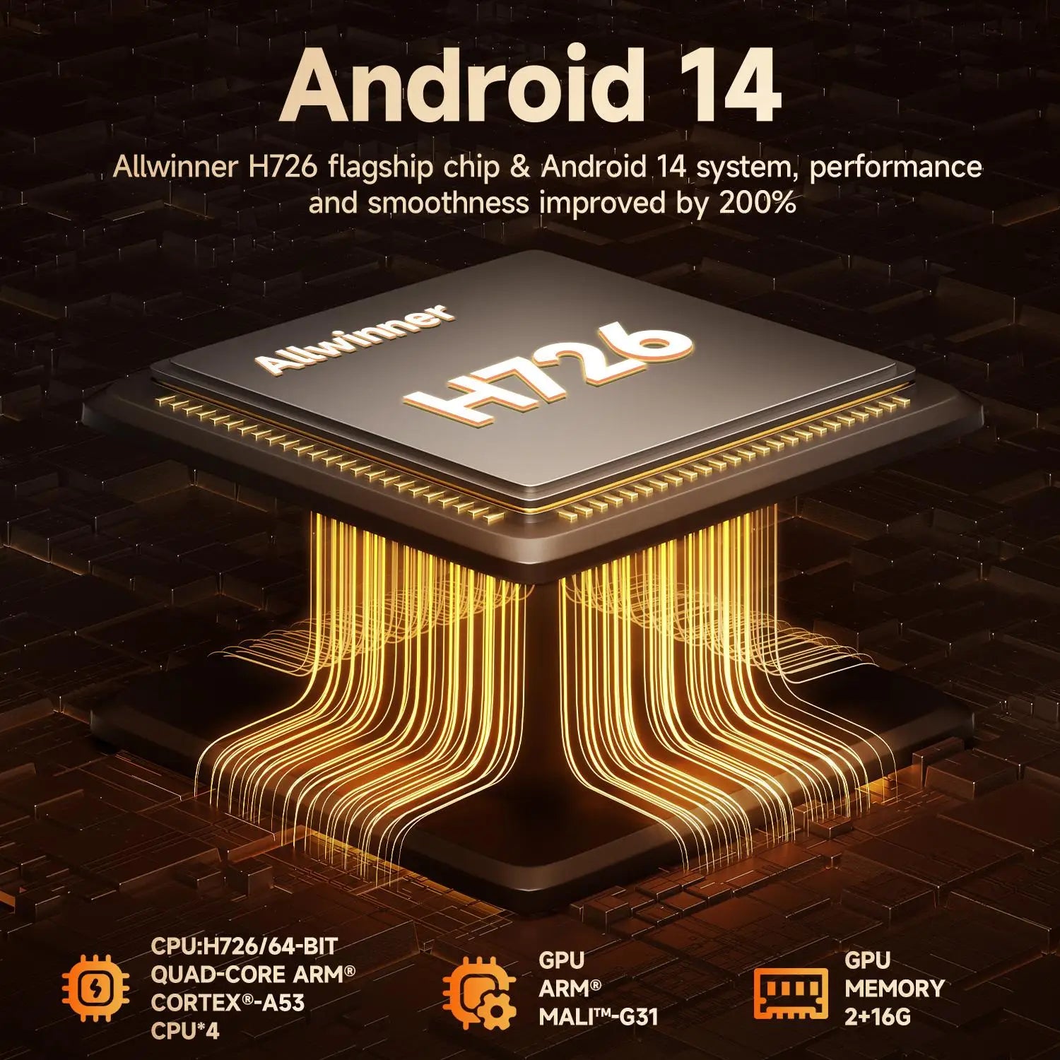 Magcubic Auto Focus Android14 4K Projector 900ANSI 8K Native 1080P HY350Max With Wifi6 BT5.4 16G Allwinner H726 Portable Outdoor