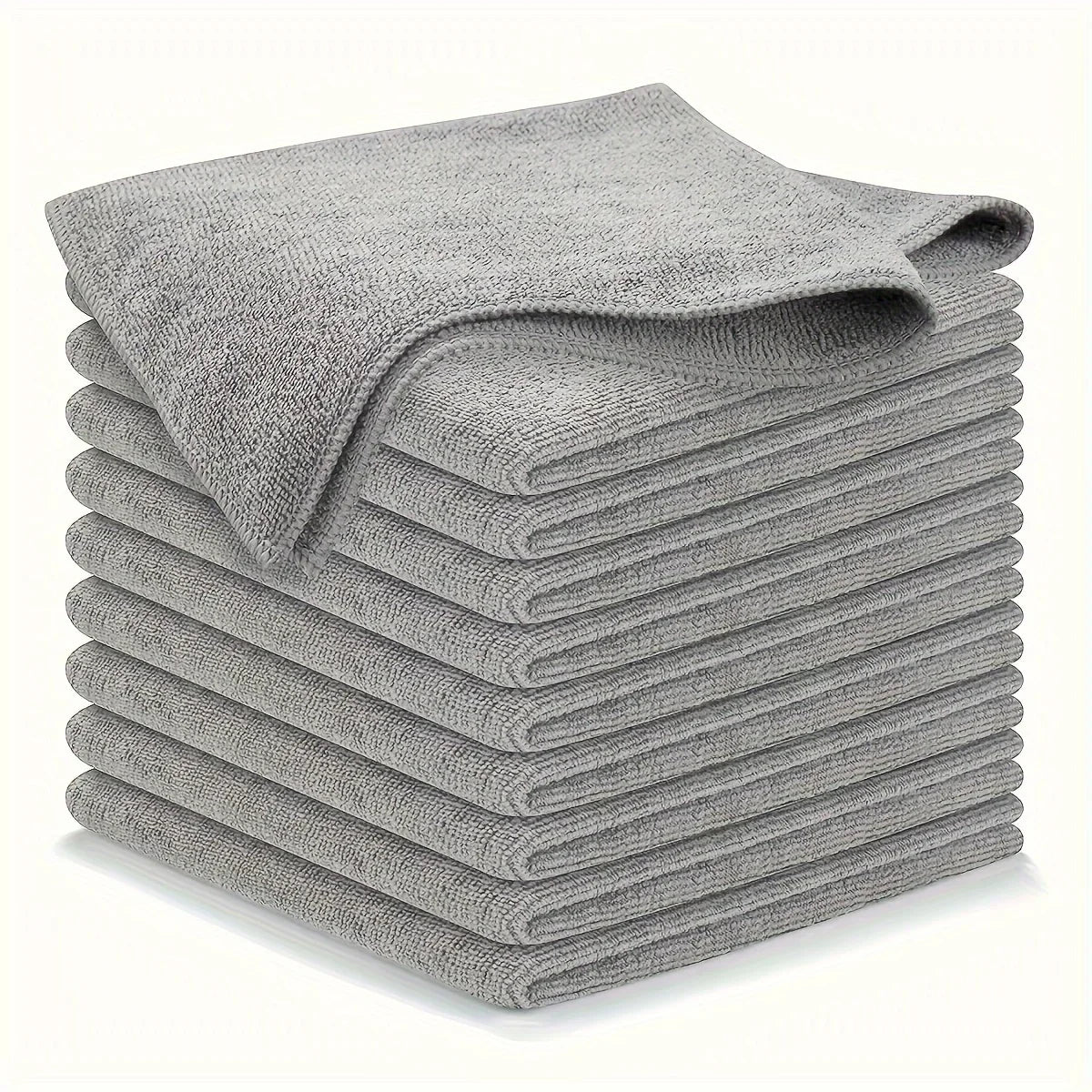 5/10/20Pcs Kitchen Towel, Ultra-Fine Fiber Light Gray Cleaning Cloth Set, Absorbent, Soft and Stain-Removing Cloth
