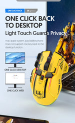 Tri-mode 2.4G USB Bluetooth Wireless Gamimg Mouse 12 keys RGB Game Wired Meche Mice for Windows IOS Home Office Laptop PC Gamer