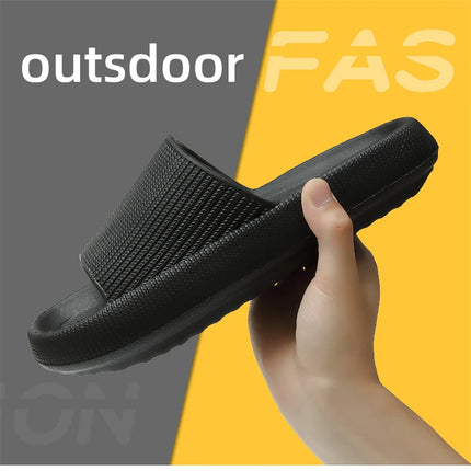 Summer Thick Platform Bathroom Home Men Slippers Women Fashion Soft Sole Indoor Sandals Non-slip Flip Flops Male Slides