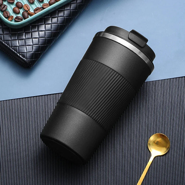 Stainless Steel Coffee Cup Double Layer Vacuum Insulation Cup Office Mug Outdoor Portable Car Water Cups Fashion Mug