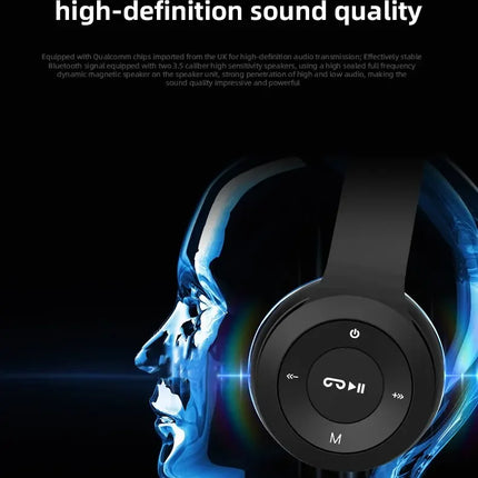 Stereo P47 Headset 5.0 Bluetooth Headset Folding Series Wireless Sports Game Headset