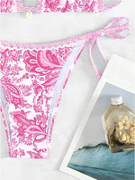 2025 Halter String Triangle Two Piece Bikini Women Swimwear Female Swimsuit Bathers Bathing Swimming Suit Beachwear Summer