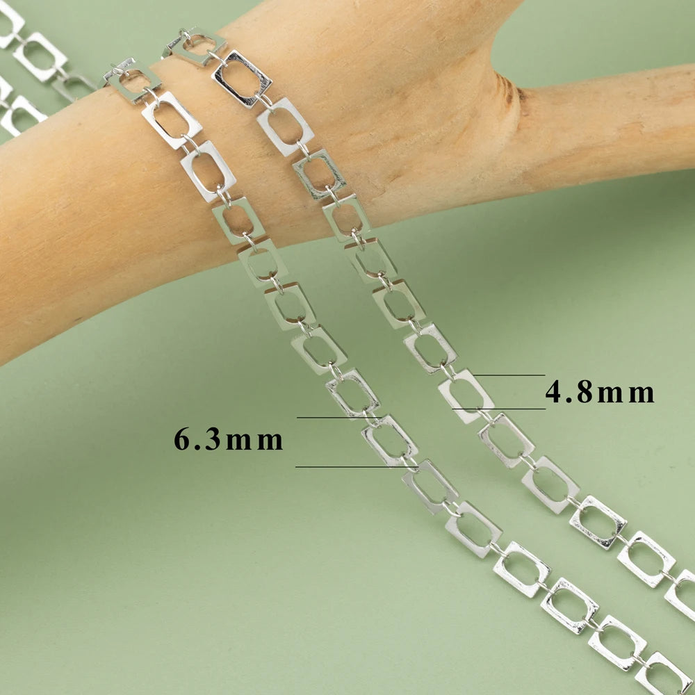 YEGUI C77,diy chain,18k gold rhodium plated,copper,pass REACH,nickel free,jewelry making,charms,diy bracelet necklace,1m/lot