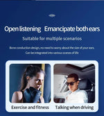 T75 Sport Bone-Conduction Bluetooth 5.3 Earphones HiFi Sound Wireless Headphones Earclip Waterproof Open Ear Headset Earring