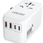 White 100W GaN 2U2C / Universal Plug