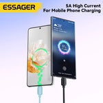 Essager 100W USB Type C To USB C Cable 5A PD Fast Charging Cable Type C Wire For Xiaomi Samsung Huawei Oppo Oneplus Macbook iPad