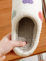 Women's Cute Small Heart Design Slippers Multicolor Winter Home Shoes Romantic Love Comfy Flat Girl Friend Gift Houseshoes