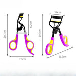 Eyelash Curler with 10pcs Replacement Pads Women Professional Eyelashes Curling Tweezers Clips Lasting Eyes Makeup Beauty Tools