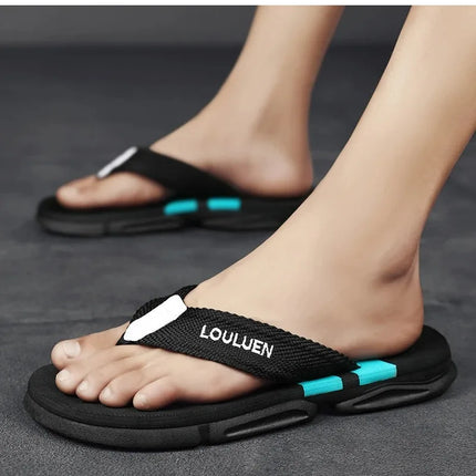 High Quality Fashion Men Flip Flops Summer Beach Flip Flops Men Casual Breathable Antiskid Beach Slippers Men Summer Outdoor