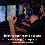 Bass Gaming Headset with Mic Over-Ear Headphones Stereo Sound Gamer Video Game Noise Cancelling for PC Gaming Headset Esports