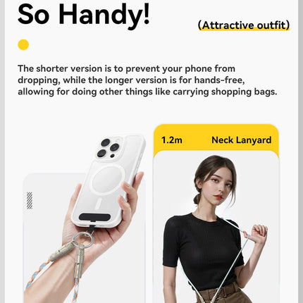 Essager 60W Type C To Type C Fast Charging Cable  For iPhone 16 Xiaomi Huawei  Lanyard  Halter Neck Wrist Multifunctional Cable