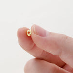 14K/18K Gold Plated 10-30Pcs 3/4/5/6/8mm Spacer Beads for DIY Necklace Bracelet Jewelry Making Supplies Accessories Wholesale