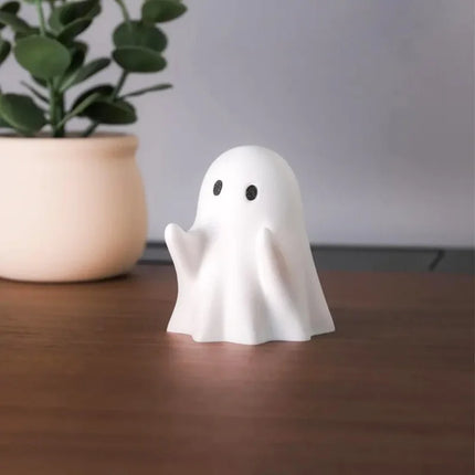 Halloween Decoration Maple Leave Ghost Desktop Ornaments Mini Skull Luminous Horror Eyeball Halloween Party Favors Home Decor