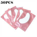 50 Pieces Of Hydrogel Eyelash Patch Grafting Eyelashes Isolating Pad Eyelash Patch Beauty  Moisturizing Eye Mask for Long-lastin