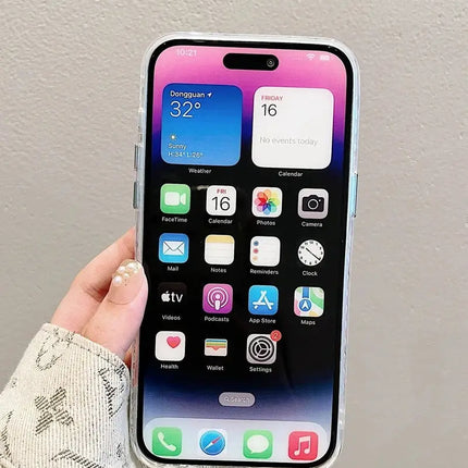 Luxury Flowers Glitter Laser Phone Case For iPhone 16 Pro Max 15 14 Plus 13 12 11 Diamond Soft Shockproof Lens protection Cover