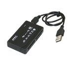 All In One Memory Card Reader USB External Cardreader SD SDHC Mini Micro M2 MMC XD CF Reader  For MP3, Digital Camera