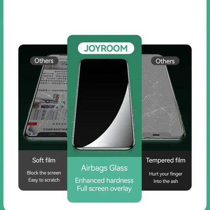 Joyroom 1/2/3pcs HD Glass Screen Protector for iPhone 16 15 14 13 12 11 Pro Max Full Screen Tempered Glass Protection for iPhone