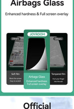 Joyroom 1/2/3pcs HD Glass Screen Protector for iPhone 16 15 14 13 12 11 Pro Max Full Screen Tempered Glass Protection for iPhone