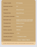 Stereo P47 Headset 5.0 Bluetooth Headset Folding Series Wireless Sports Game Headset