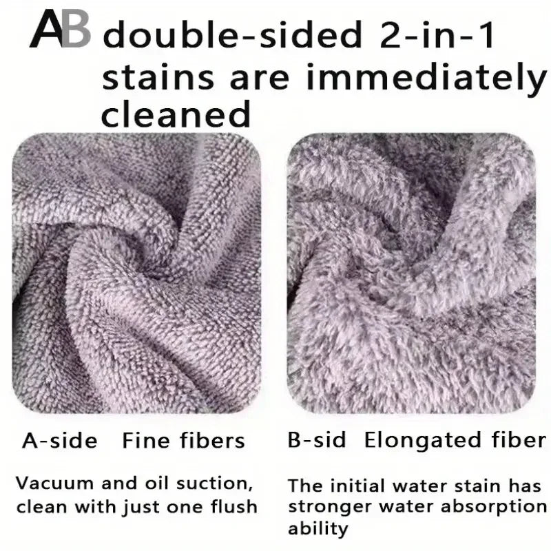 5/10/20Pcs Kitchen Towel, Ultra-Fine Fiber Light Gray Cleaning Cloth Set, Absorbent, Soft and Stain-Removing Cloth