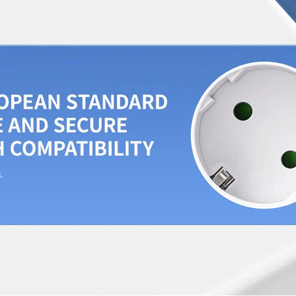 EU Plug Power Strip with 3 AC Outlets +2 USB Ports+ 1 Type C, 6-in-1 Plug Socket Adapter Wall Charger for Home Office
