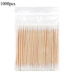 100/300pcs Double Head Cotton Swab Women Makeup Cotton Buds Tip For Medical Wood Sticks Nose Ears Cleaning Health Care Tools