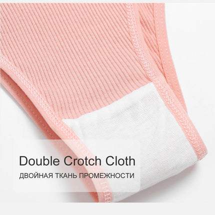 5Pcs/Set Women Cotton Brazilian Panties V Waist Female Underwear Comfortable Underwear Low Rise T-Back Bikini Girls Lingerie New