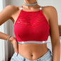 Women Lace Floral Ribbed Camisole Sexy Brassiere Female Underwear Comfortable Backless Bras New Fashion Ladies Lingerie