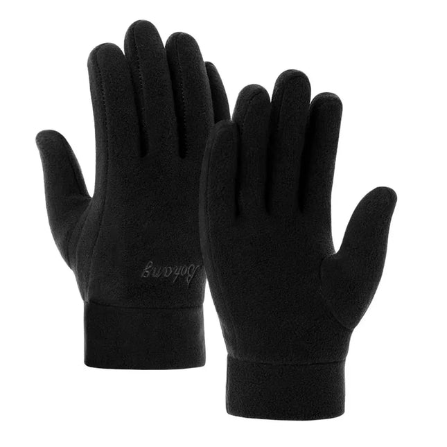 Mens Winter Gloves Thicken Thermal Warm Fleece Full Finger Gloves Cold Resistance Windproof Outdoor Skiing Cycling Mittens Women