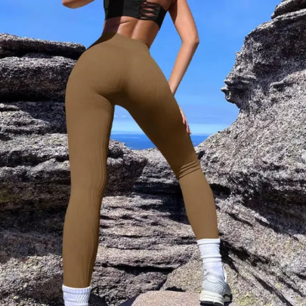 New Winter Women Yoga Pants High Waist Buttock Lifting Seamless Sports Yoga Clothes