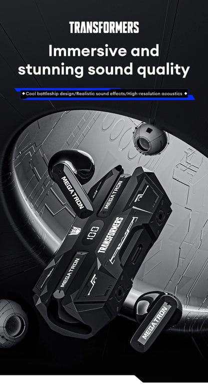 Genuine TRANSFORMERS TF-T51 Bluetooth Wireless Earphones Low Latency Gaming Earbuds Long Endurance High Music Headphones Choice