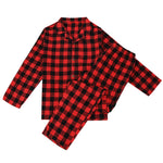 Mens Flannel Pajama Sets Cotton Plaid Pajamas for Men Pjs Set Soft Lounge Sleepwear Pj Pants with Pockets Flannel Shirts