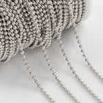 No Fade 2Meters Stainless Steel Chains for Jewelry Making DIY Necklace Bracelet Accessories Gold Chain Lips Beads Beaded Chain