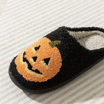 Cute Funny Halloween Women's Slippers Cartoon Pumpkin Indoor Warm Soft Sole Comfy Slipper Breathable Leisure Home Plush Shoes