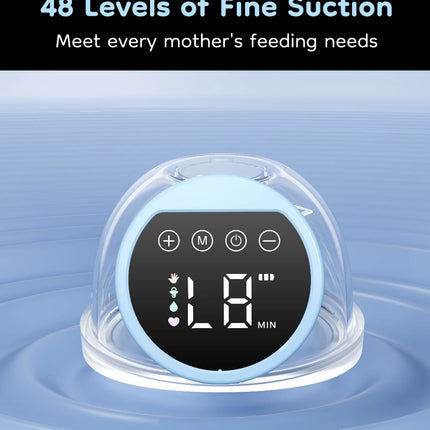 MAMIJOY Wearable Electric Breast Pumps 4 Modes 12 Levels Portable Hands Free Breast Pump Silent Comfort With 19/24mm Flange EB26