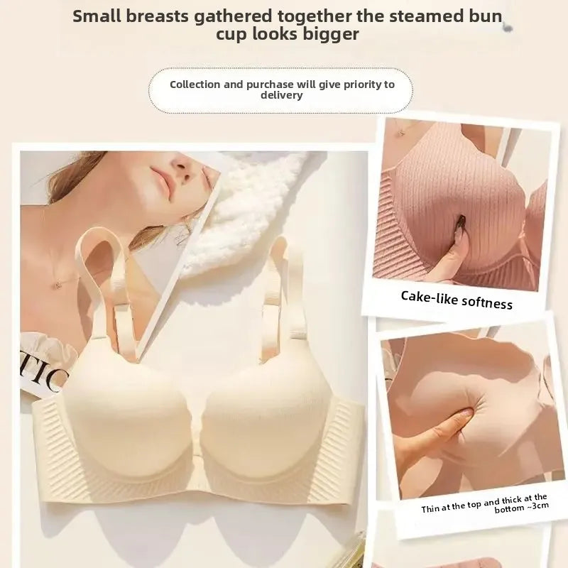 2024 New Push Up Bra for Small Chest  Ultra Thick 6CM Padded No Steel Ring Comfortable & Sexy Lift Lingerie for Flat Chest Women