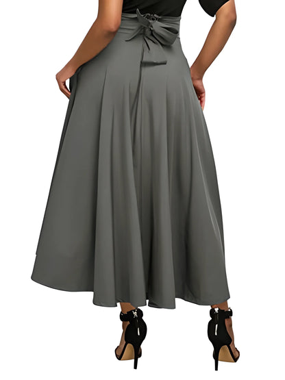 2024 Europe and the United States professional dress large skirt office simple slimming temperament in the long high-waist skirt
