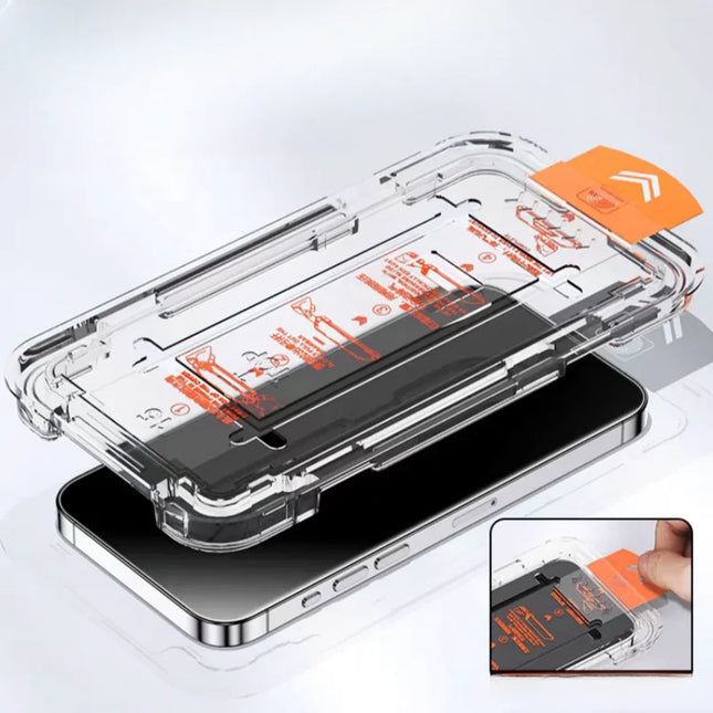 1-2pcs Premium Tempered Glass For iPhone 15 Pro Max 14 13 Dust Free Installation Screen Protector For iPhone 15ProMax 16ProMax